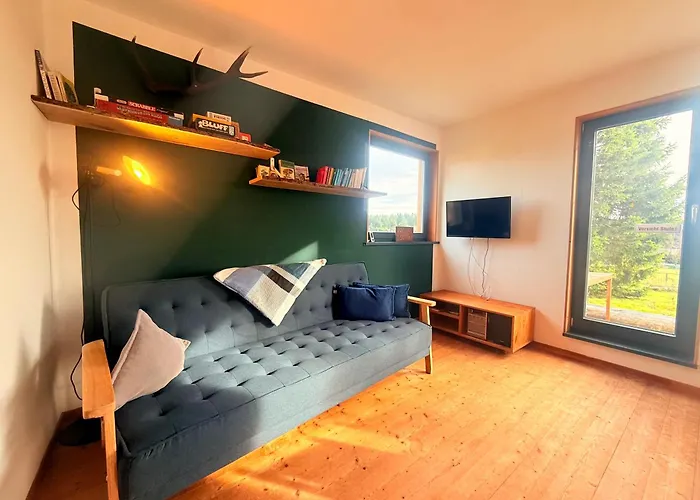 Chalet Tiny Am Rennsteig Mit Kamin Und Garten, Hunde Willkommen Eisfeld